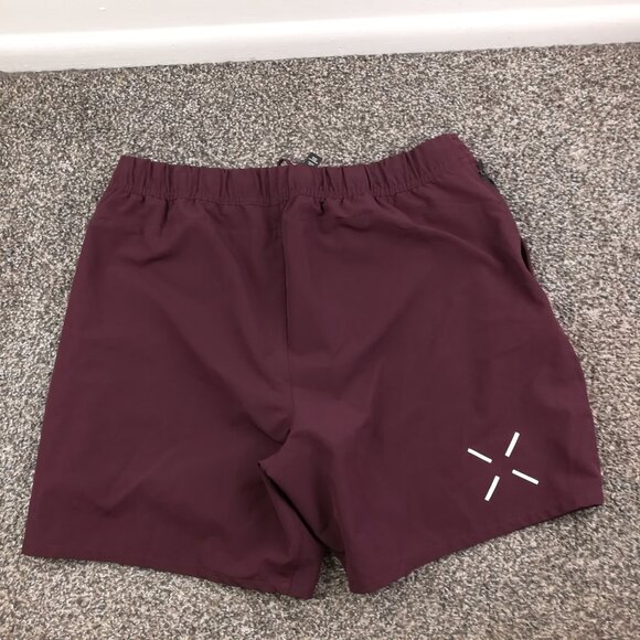 Ten Thousand Shorts The Foundation 7” Lined Burgundy Red Mens XL - Picture 4 of 6